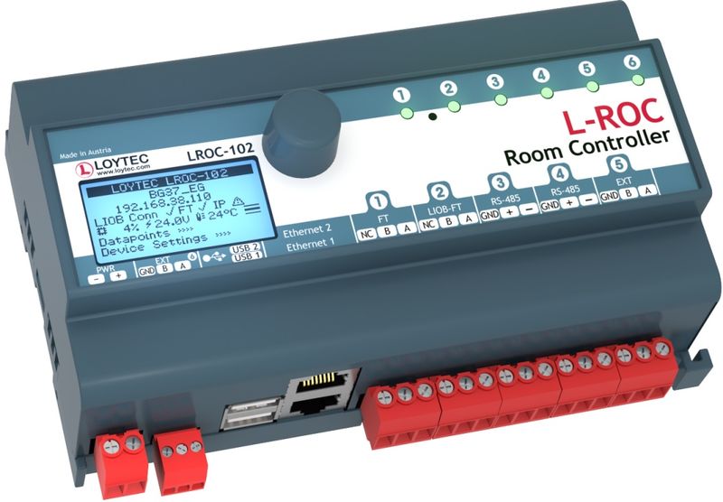 PGA BACnet® Automationsgerät LOYTEC LROC-102 Room Controller